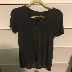 American Eagle Soft and Sexy Lace Up Top